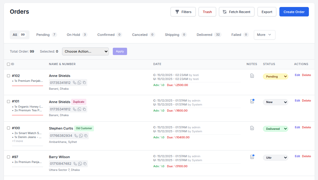 Clean Order Management